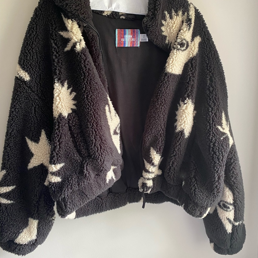 Urban Outfitters Fuzzy zip up